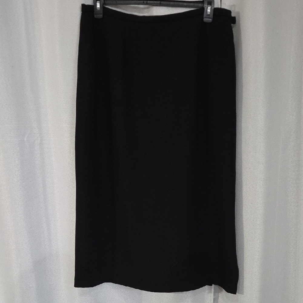 Karen Scott Classic Black Pencil Skirt
